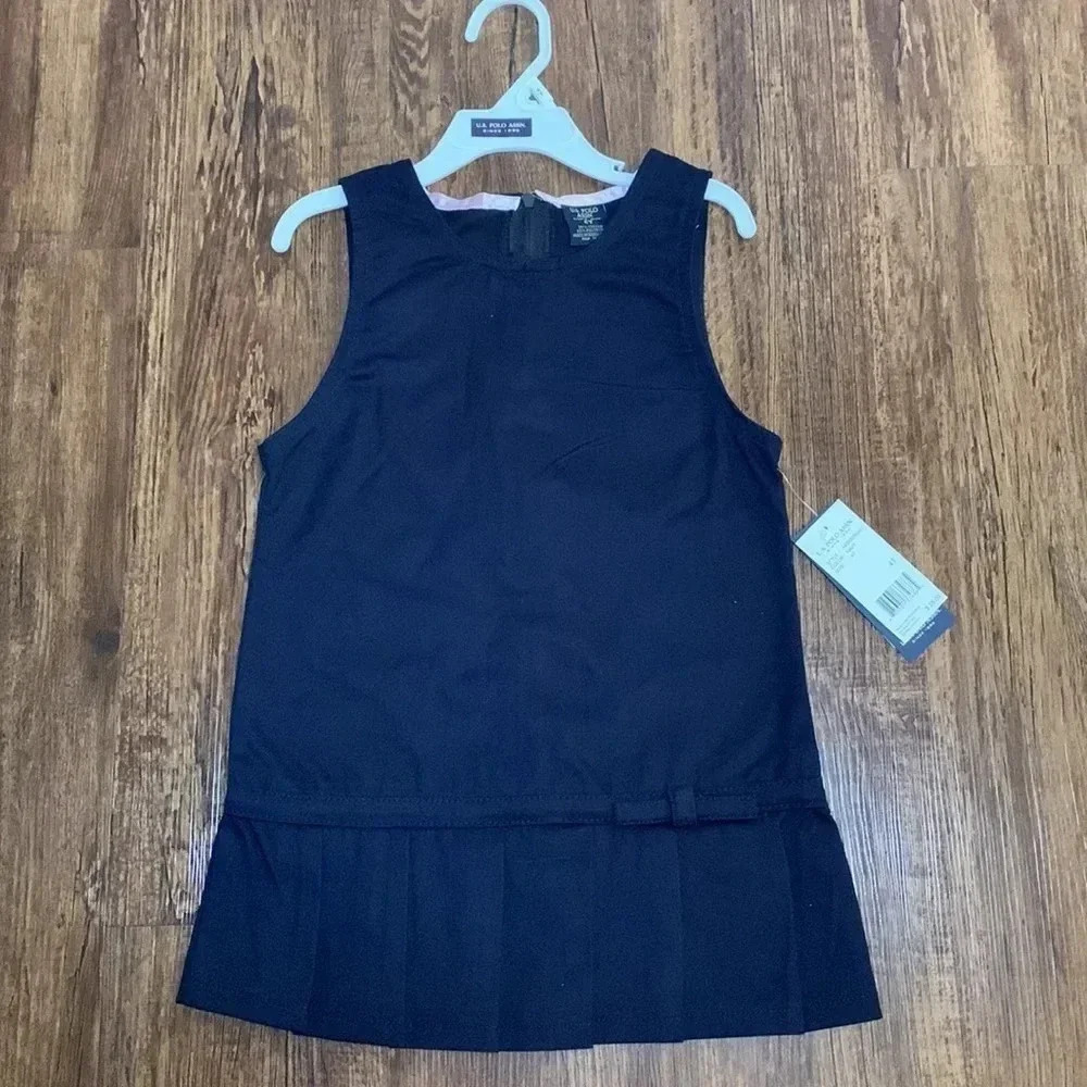 US Polo Navy Blue School Uniform Dress 4T